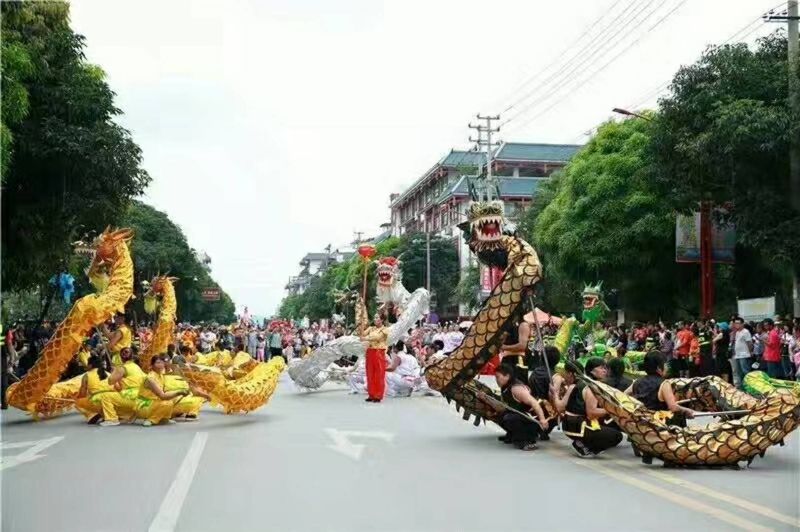 上林养生节民俗方块表演——《九龙祭母》